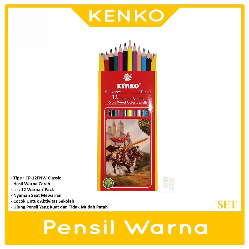 

KENKO - Color Pencil Pensil Warna 12 Warna CP-12FNW - Set
