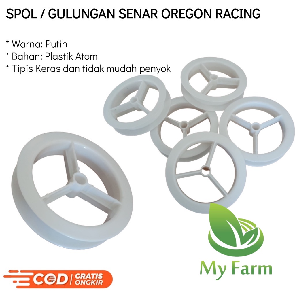 Spool Gulungan / Ukelan Roll Golongan Kletek Plastik Senar Pancing Manual Oregon 10.5 Cm Model Racin