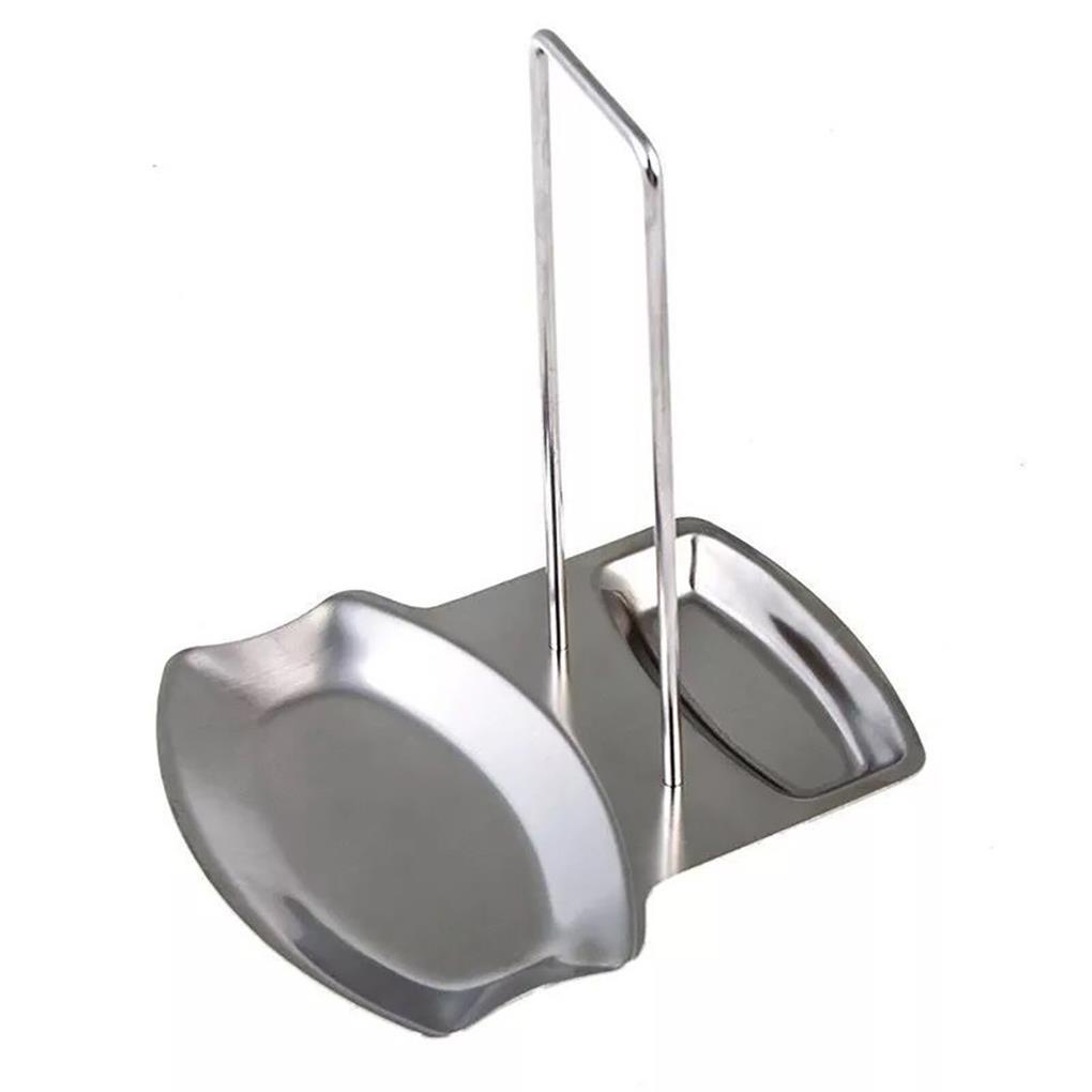 Kitchen Organizer Rak Tutup Panci Stainless Panci Kitchen Dish Cooking Cover Shelf Spoon Pan Stand Rack Holder Steel Aksesoris Lid