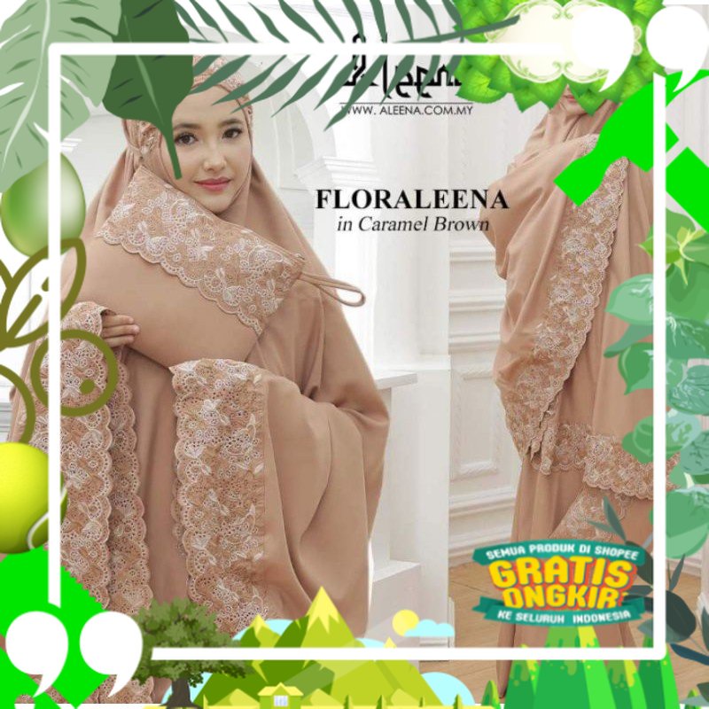 Mukena Dewasa Syahbani Tas Khadijah Katun Bordir Jumbo Adem Floraleena mukena khadijah renda twotone
