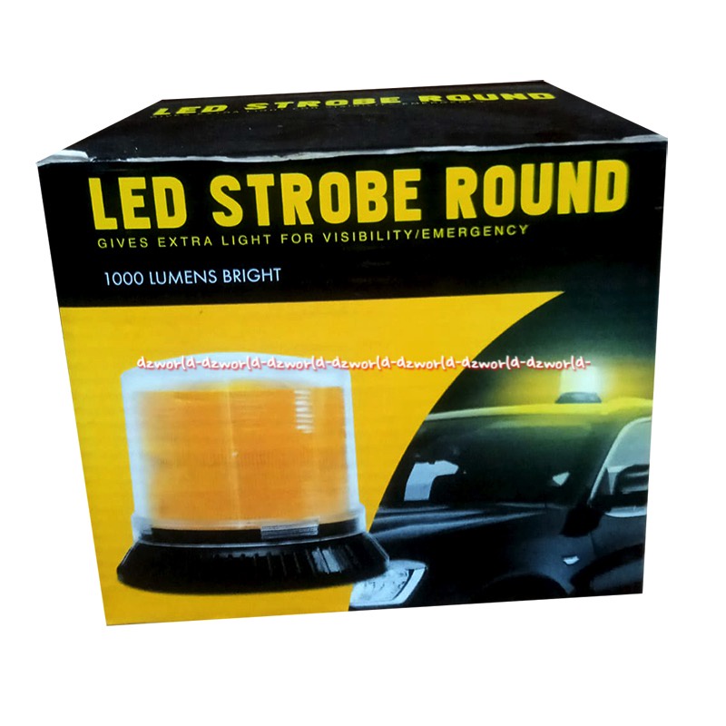 LED Stobe Round Lampu Sirine Emergency Mobil Lampu Peringatan Darurat  Pada Kendaraan Lampu Serine Emergeni Light Lamp