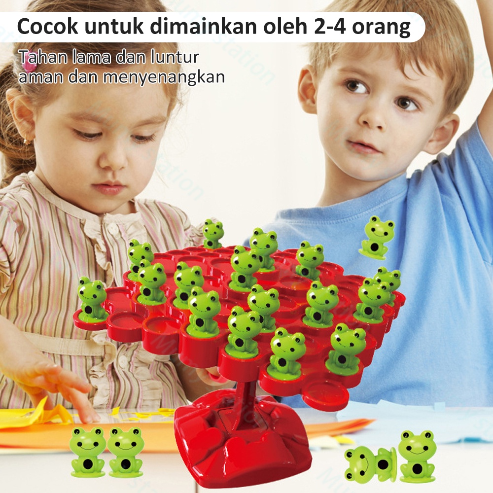 Mumystation Mainan Matematika Montessori Balance Tree Edukasi Leisure Game Mainan Orang Tua-Anak Tabletop