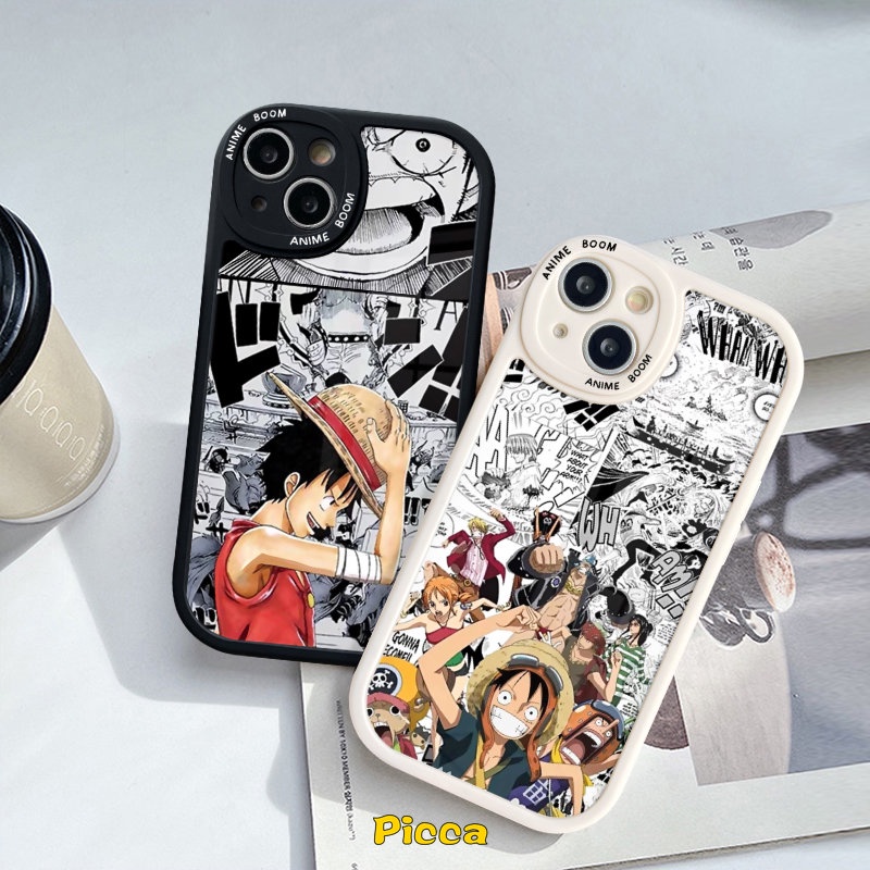 Case Oppo A15 A57 A76 A95 A78 A58 A16 A12 A17 A17K A5s A7 A9 A5 A96 A54 A74 A55 A3S A77s A16E A92 A1K A16K Reno 8T 5F 5Z 8 7 7Z 5 A31 A53 Kartun One Piece Naruto Sarung Luffy Soft Cover