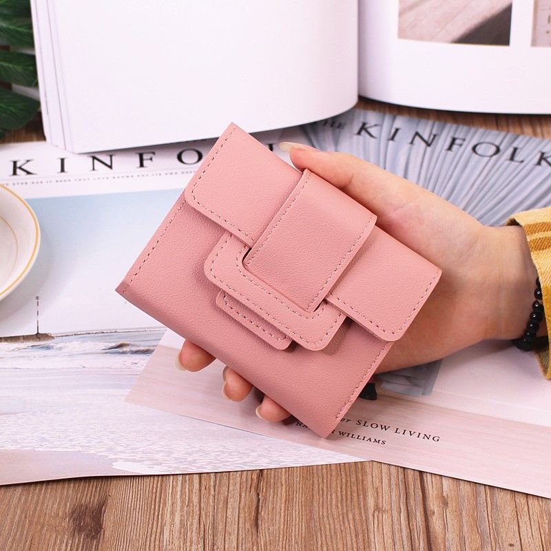 Sera Baru Dompet Wanita Pendek Mahasiswa Korea Fashion Lucu Kecil Portable Mini Wanita Dompet Koin Dompet Kartu Pemegang