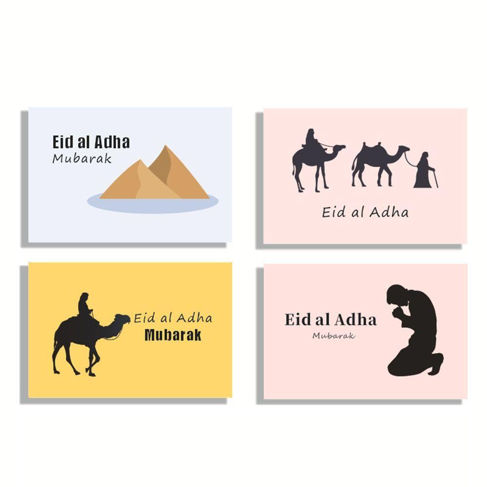 [Elegan] Set Kartu Dan Amplop Lebaran Keluarga Eid Mubarak Kartu Ucapan Islami Kartu Ramadhan Hadiah Ramadhan Dekorasi Idul Fitri Kartu Eid Mubarak Dengan Amplop