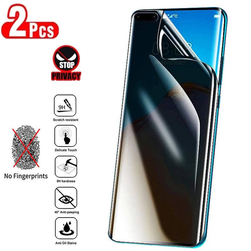 1-2pcs Film Hidrogel Anti Spy Untuk Xiaomi POCO M5 M4 M3 M2 Pro M5S C3 C31 C50 Privasi Pelindung Layar Untuk Xiaomi POCO X5 X4 X3 Pro GT NFC X2 F1 F2 Pro F3 F4 GT Film