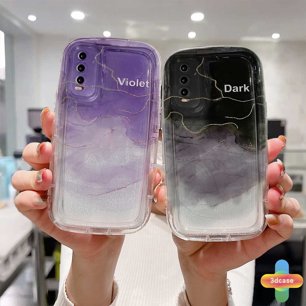 Casing VIVO Y22 Y22S Y35 Y21 2021 Y12S Y12 Y20 Y15S Y15C Y91C Y16 Y21A Y21E Y21G Y21T Y30 Y21S Y20S Y12i Y33T Y15A Y02 Y01 Y01A Y91 Y30i Y93 Y95 Y15 Y17 Y50 Y53S Y51 2020 Y51A Y10 Y33S Y1S Y11 Y31 Y20i Ins Watercolor Gradient Halo Soft Case