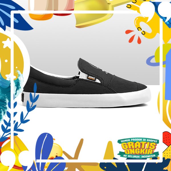 Super Mewah / Geoff Max Official - Meery Black White | Sepatu Pria | Sneakers