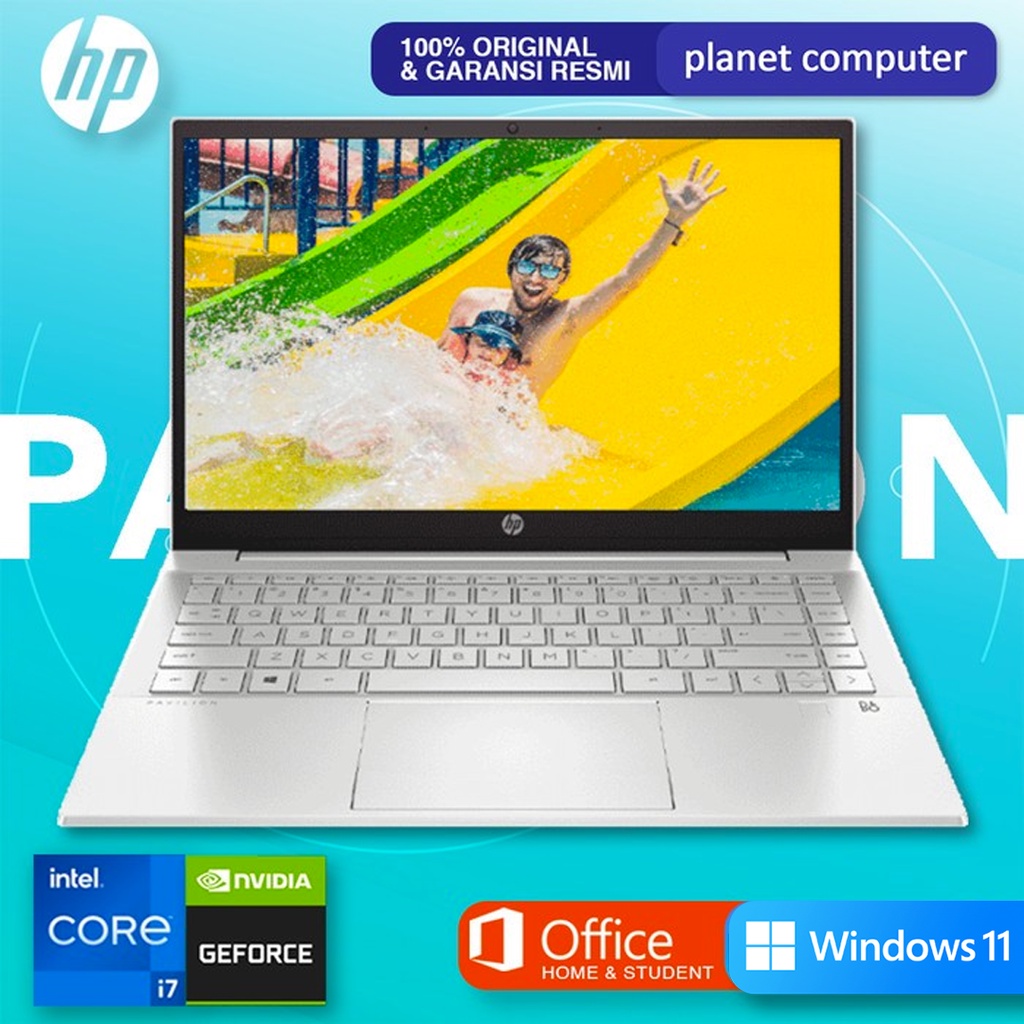 HP Pavilion 14 Core i7 1255U RAM 16GB 512GB SSD MX550 WIN+OHS RESMI