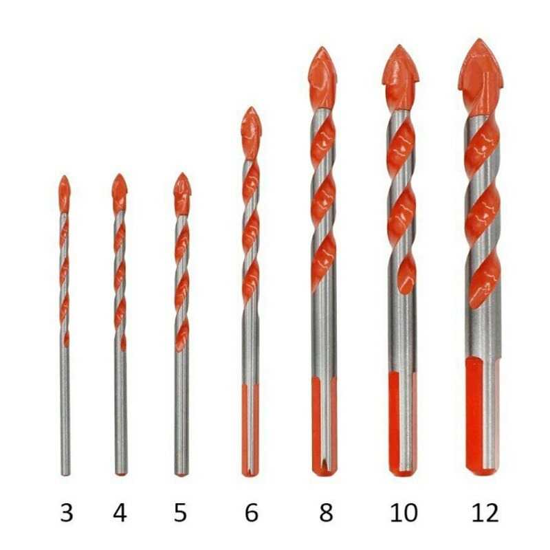 (BISA COD) FTIHSHP  Mata Bor HSS Twist Drill Bit 3-12mm 7 PCS - BA-H21