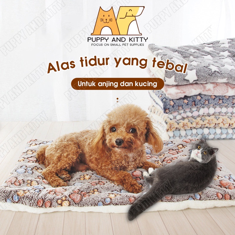 Tempat Tidur Kucing Kasur Kucing Karpet Kucing Tidur Pet Bed Kucing Alas Kucing Hangat Karpet Kucing