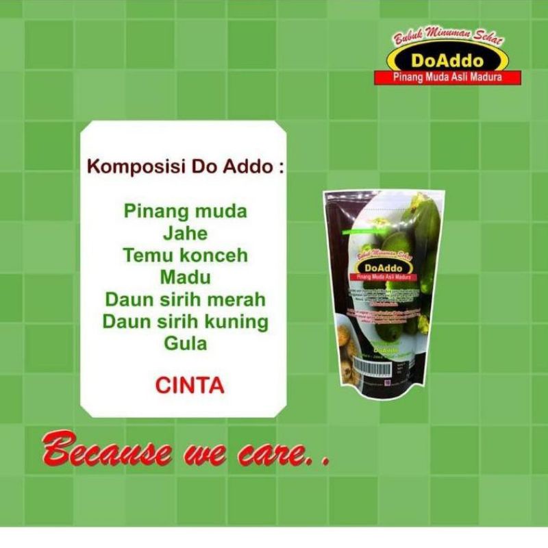 

DoAddo - PINANG MUDA ASLI MADURA BUBUK - JAMU PINANG JAMBE MUDA DOADDO