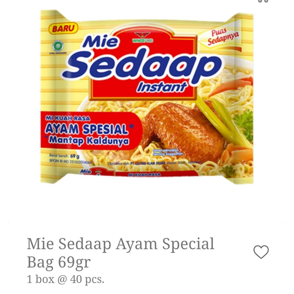 

MIE SEDAAP AYAM SPESIAL