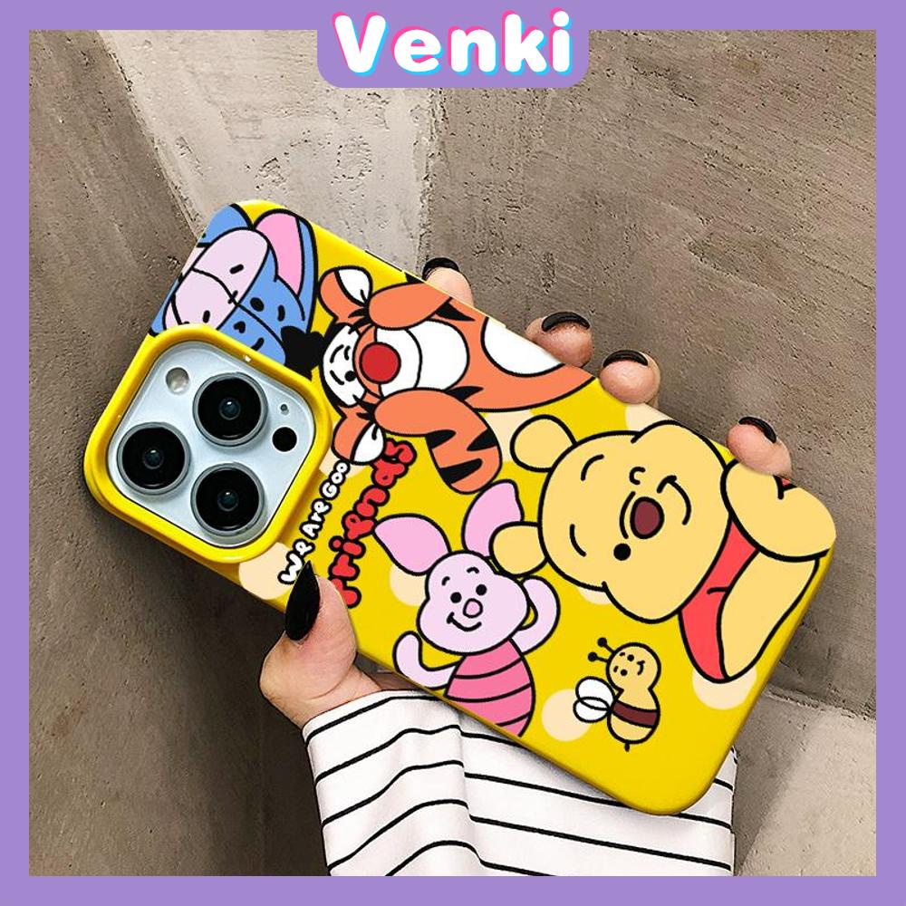 iPhone Case Soft TPU Glossy Yellow Candy Case Cute Cartoon Bear Camera Protection Shockproof For iPhone 14 13 12 11 Pro Max 7 8 Plus X XR