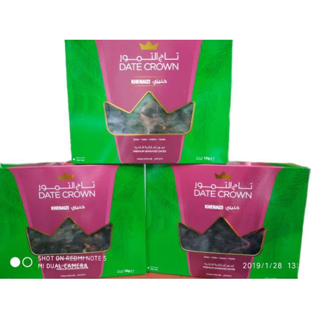 ( BISA COD ) Date Crown Khenaizi 1kg OKTOBER-DESEMBER 2023/Kurma enak/Khenaizi