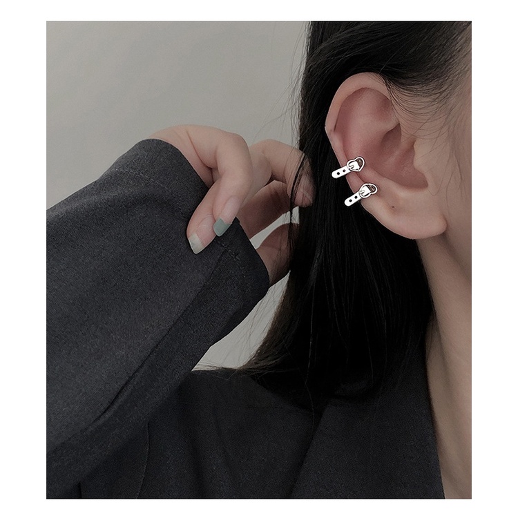 Goldkingdom Aksesoris Perhiasan Fashion Ready Stock Perak Disepuh S925 Love Ear Clip Female Sense Online Is And The Design Sense Of Ear Bone Clip Tanpa Lubang Telinga.