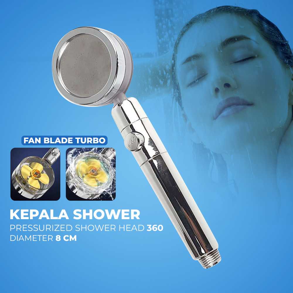 (BISA COD) FTIHSHP ZENBEFE Kepala Shower Mandi Pressurized Shower Head 360 - ZE360