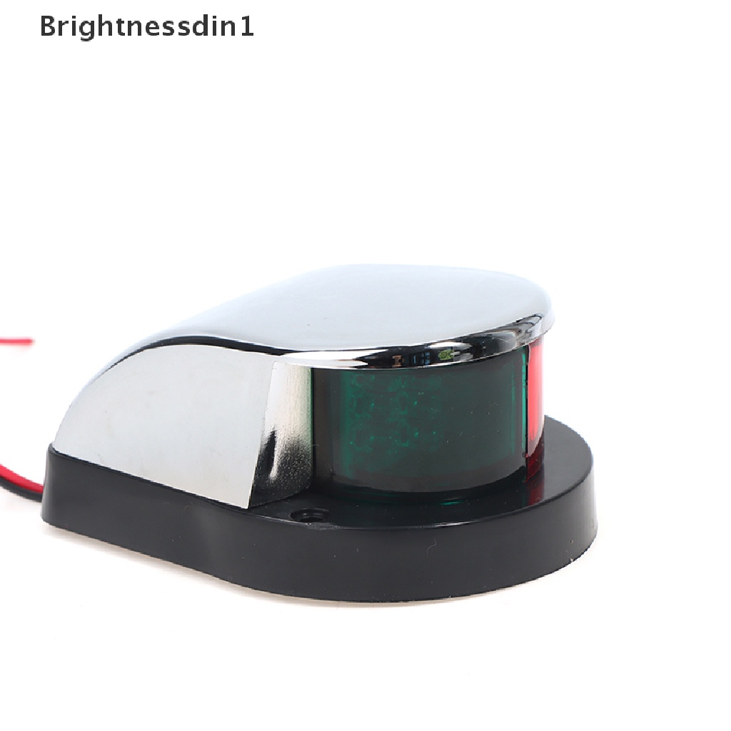 [Brightnessdin1] Lampu Perahu Merah &amp; Hijau 12V LED Busur Lampu Navigasi Lampu Sinyal Pelayaran Butik