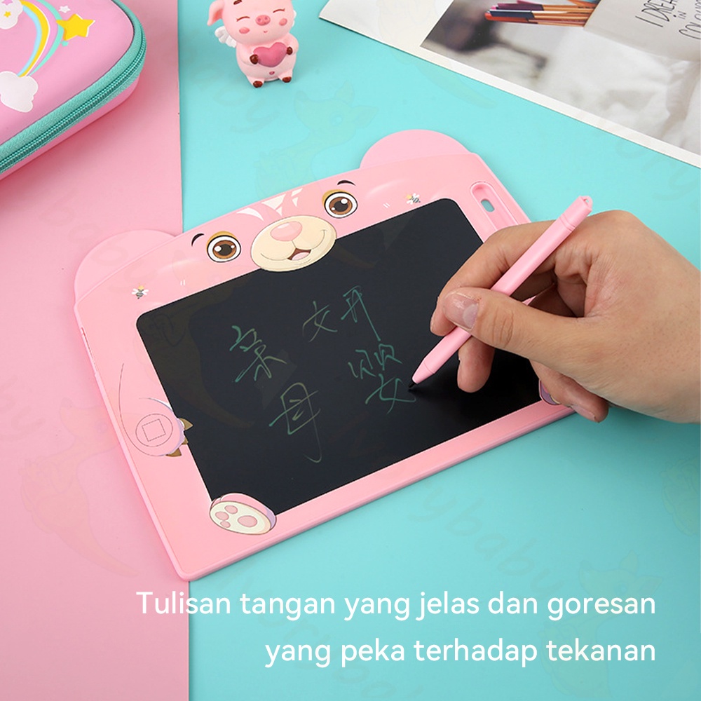 Ivorybaby lcd Writing drawing tablet karakter Papan tulis anak gambar Drawing pad cat bear