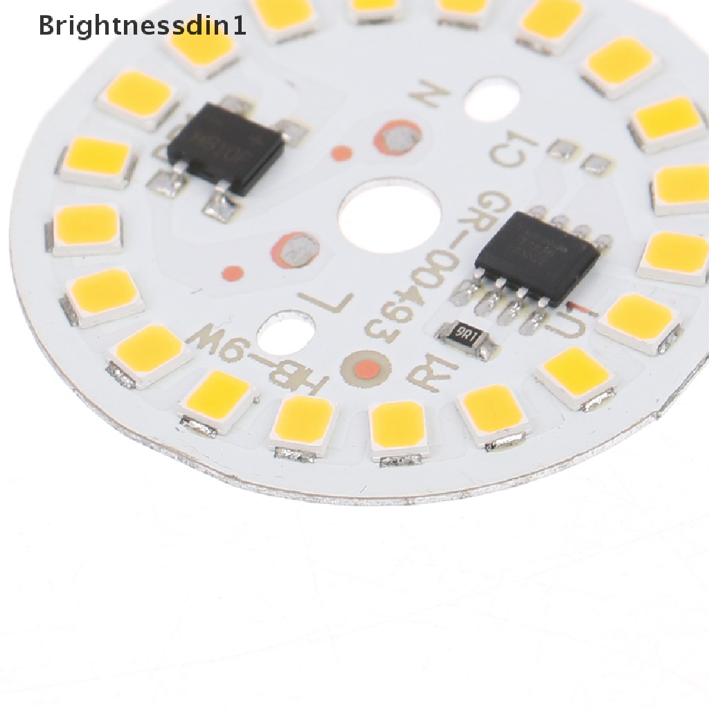 [Brightnessdin1] 2pcs DIY Lampu Bohlam LED SMD 15W 12W 9W 7W 5W 3W Cahaya Chip AC220V Input IC Pintar LED Kacang Untuk Bohlam Cahaya Putih Warm White Butik