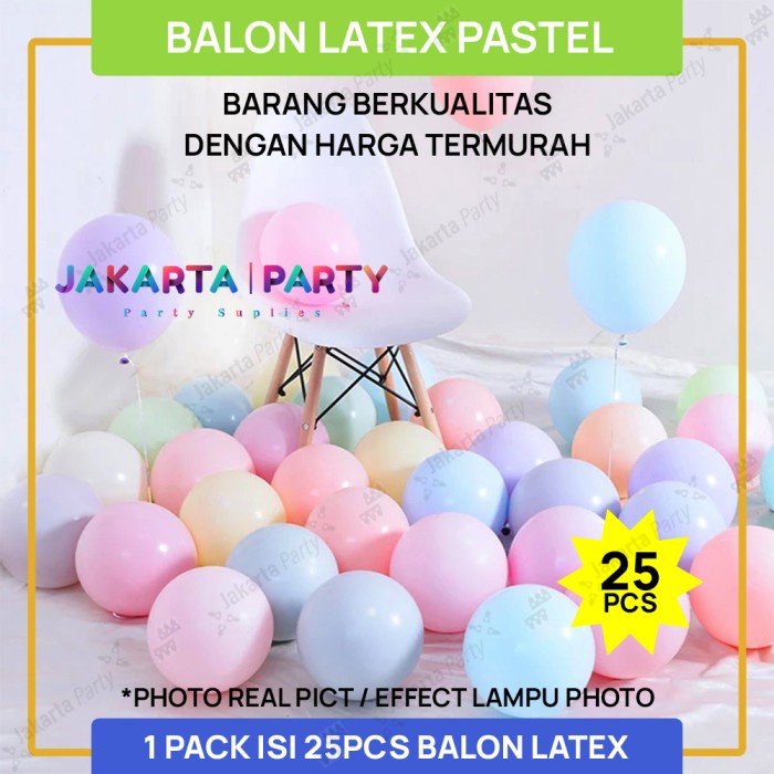 ISI 25 Pcs Balon Latex Macaron / Latex Pastel 12 Inch / Pastel Macaron
25 Pcs