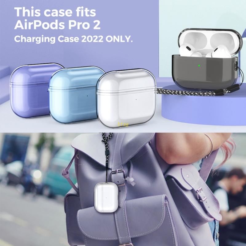 Bt Soft Skin Shell Case Untuk Pro2 Earbuds Rumah Penutup Anti Gores Dengan Lanyard