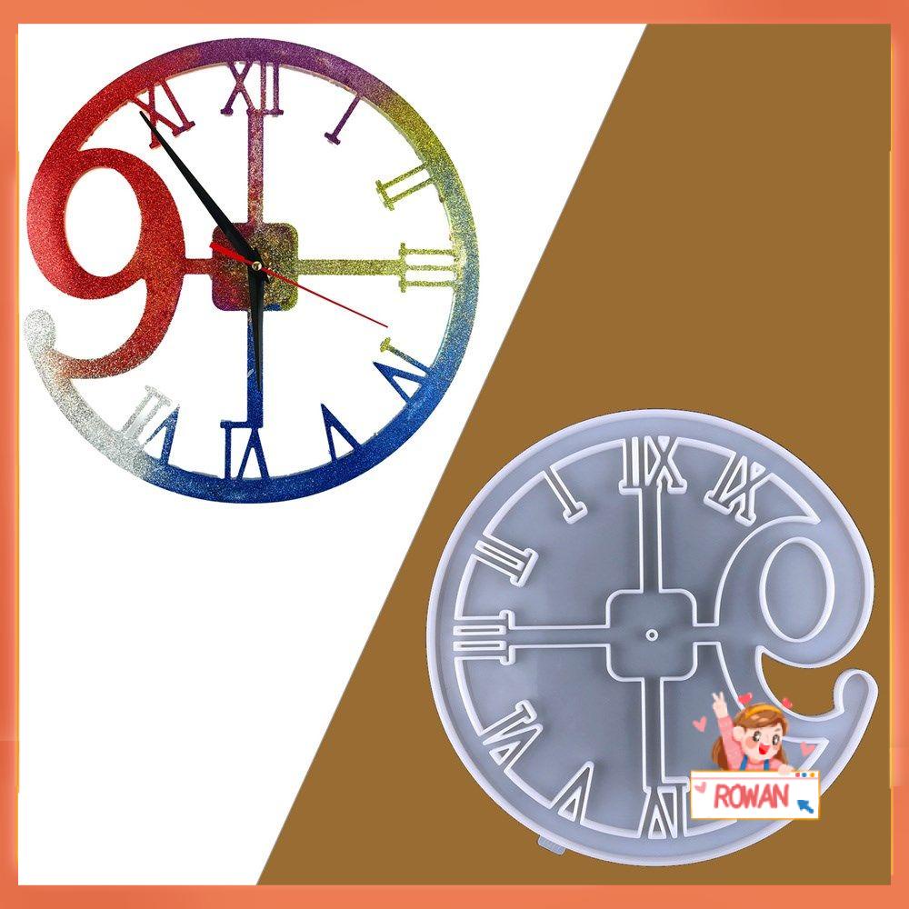 R-flower Clock Mold New Handmade Tools DIY Kerajinan Cetakan Resin Epoxy