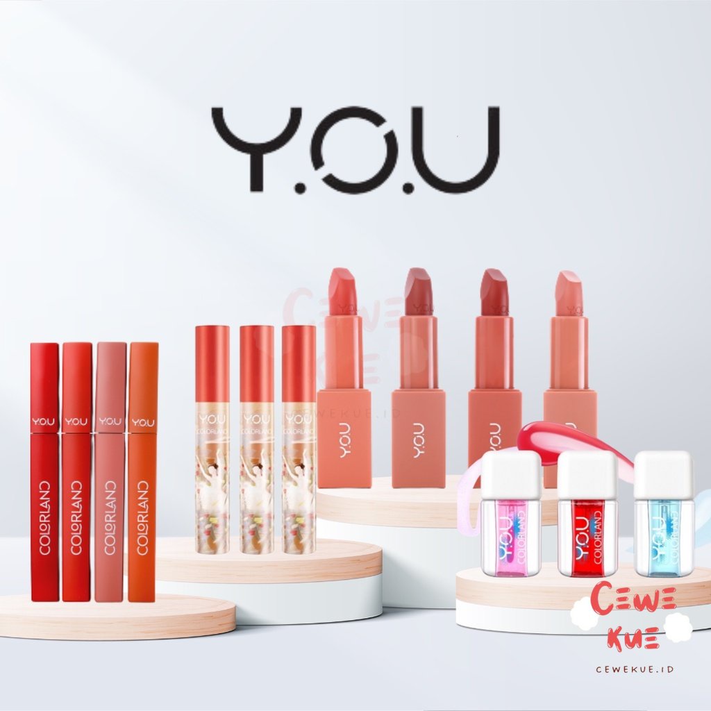 Y.O.U Colorland Lip Series Juicy Pop Lipstick | YOU | Soft Stroke Lip Clay | Icy Glow Lip Serum | Li