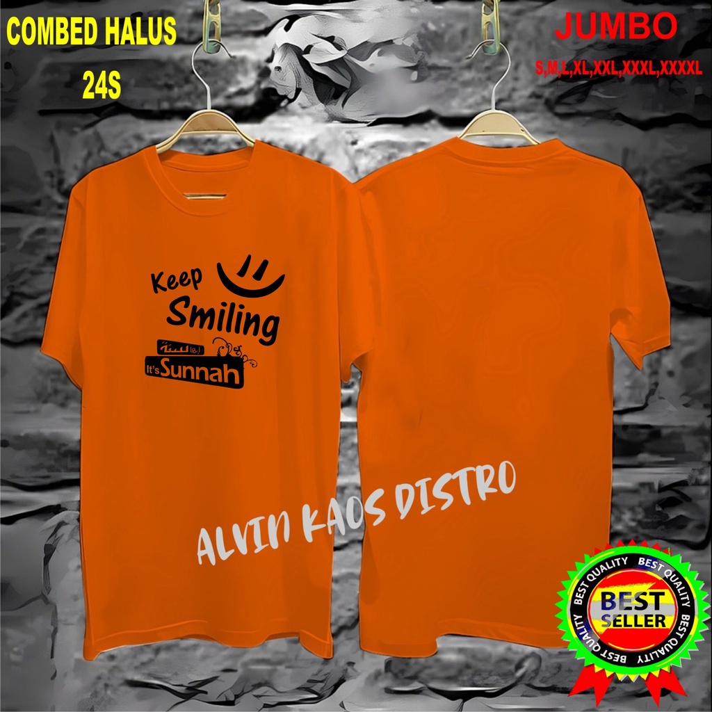 Apps KAOS keep smiling its sunnah/KAOS EKSPRESI/KAOS HITS/KAOS BANDUNG/KAOS MURAH/KAOS DISTRO