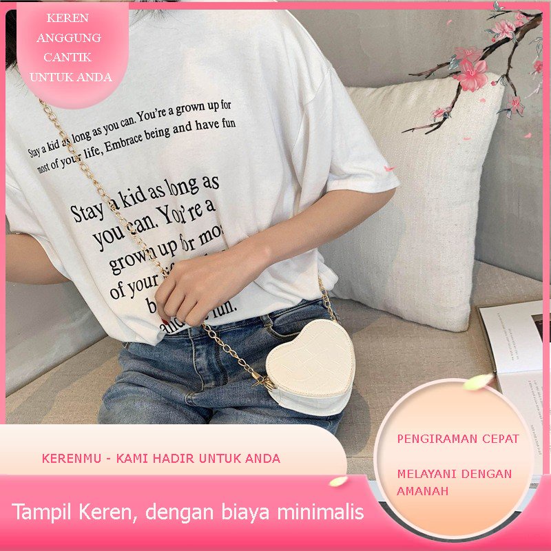 Tas Selempang  Kerenmu Vini Croco Wanita Remaja Mini Rantai (RSL)
