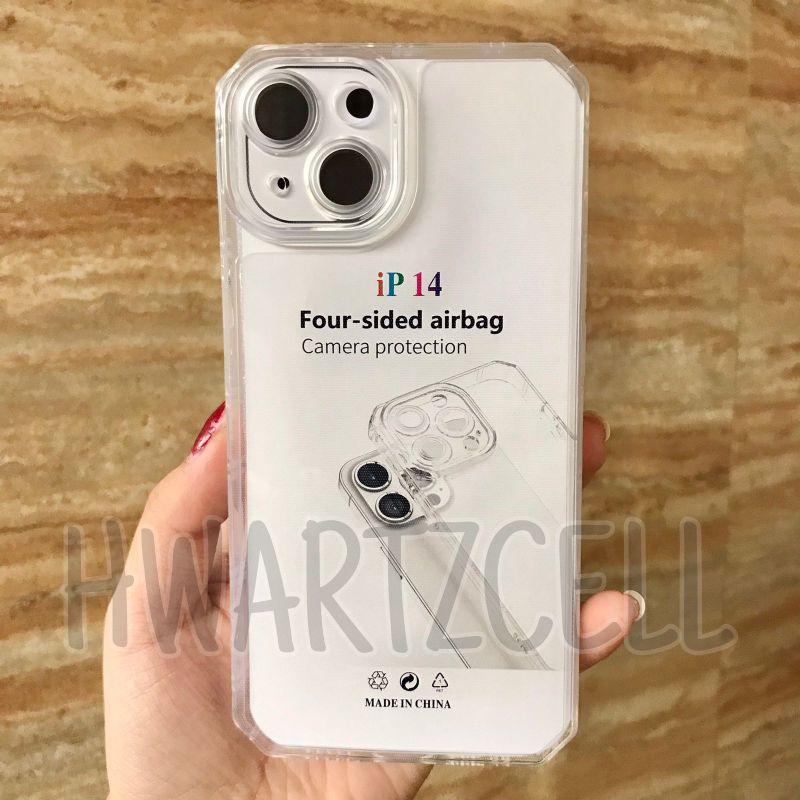 C/C TPU Soft Case CLEAR for iPhone 13 Mini Pro Max / 12 Mini Pro Max / 11 Pro Max / X XS XR XS Max / 14 / 14 Pro / 14 Max / 14 Pro Max  Transparan with protect camera