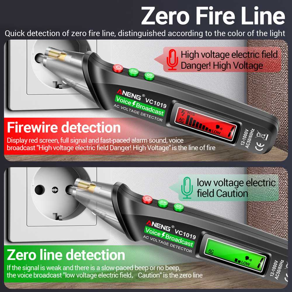 ANENG Test Pen Digital Multimeter Voice Broadcast - VC1019
