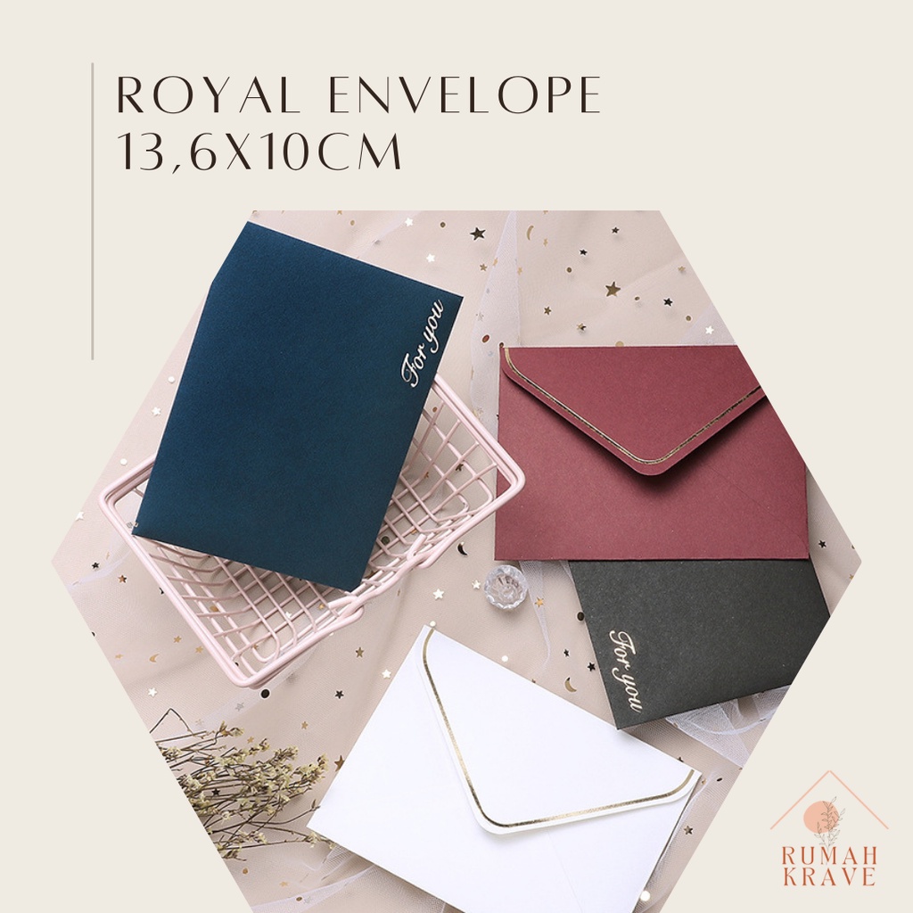

RUMAH KRAVE - Royal Envelope 13,6x10cm Amplop Kosong