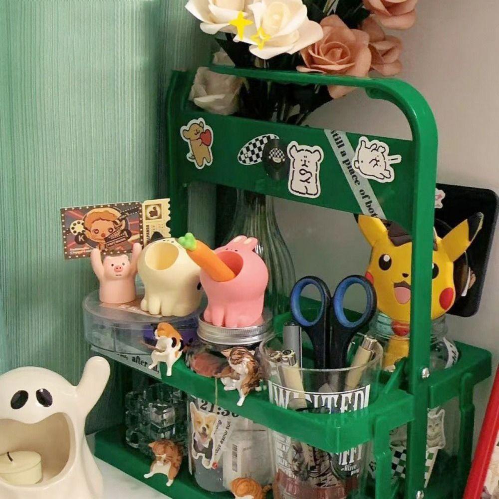 [Elegan] Rak Minuman Portable2023Untuk Piknik Camping Reusable Foldable Handle Drink Rack