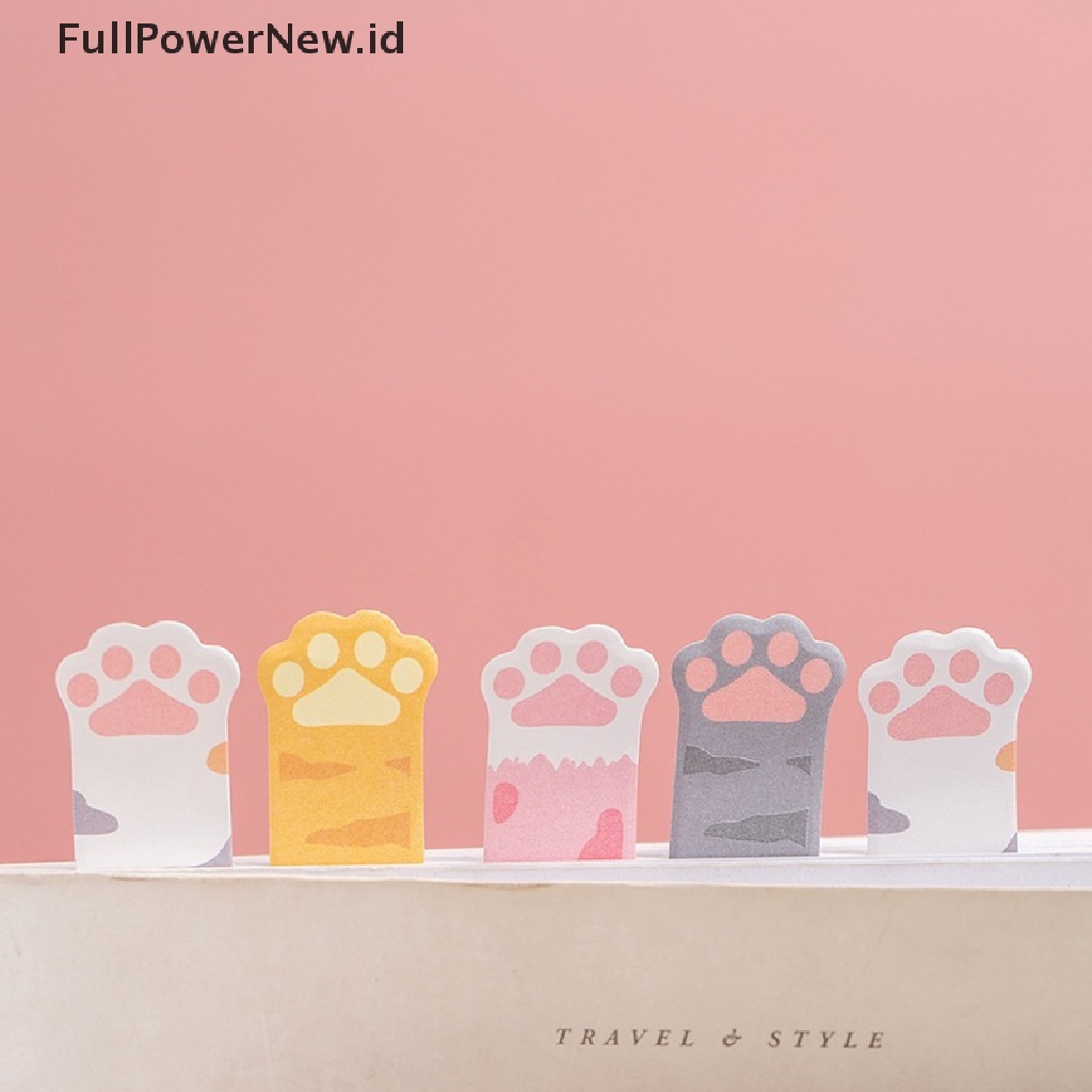 Power 8Pcs/Set Anak Perempuan Pink Cat Paw Stationery Set Memo Pads Eraser Set ID