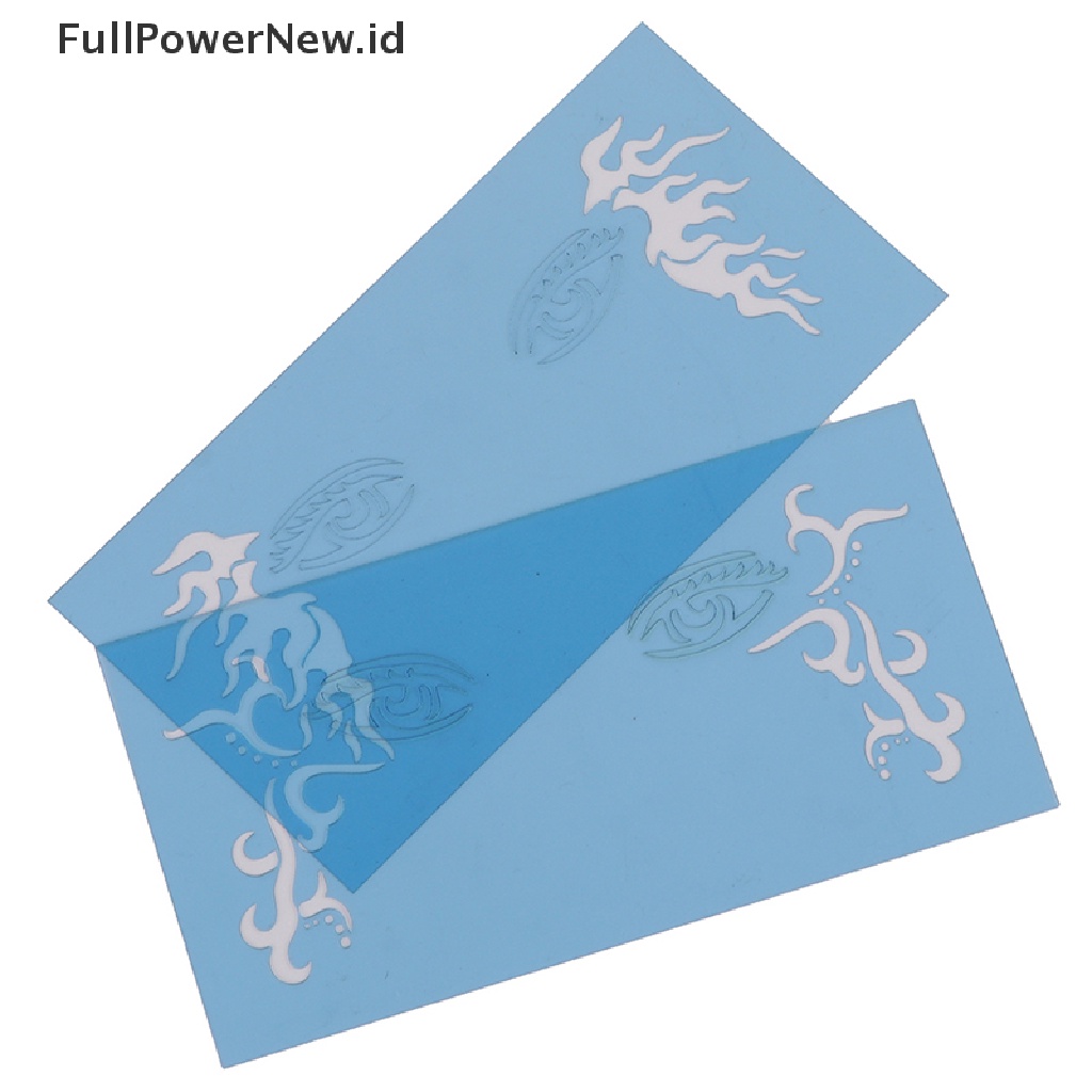 Power 1Pcs Reusable Soft Face Paint Stensil DIY Desain Wajah Makeup Paing Template ID