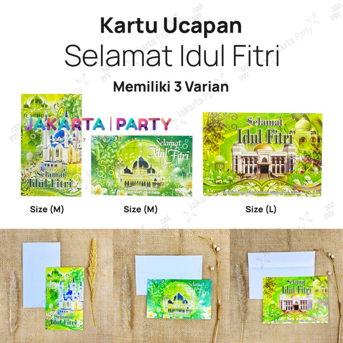 Kartu Ucapan Lebaran / Kartu Ucapan Parcel/ Kartu Ucapan Eid Mubarak