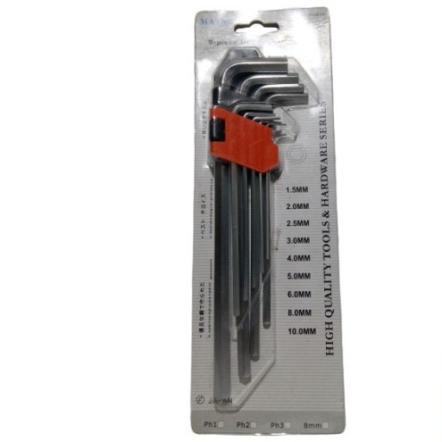 Matsu Kunci L Hexagonal 9 pcs