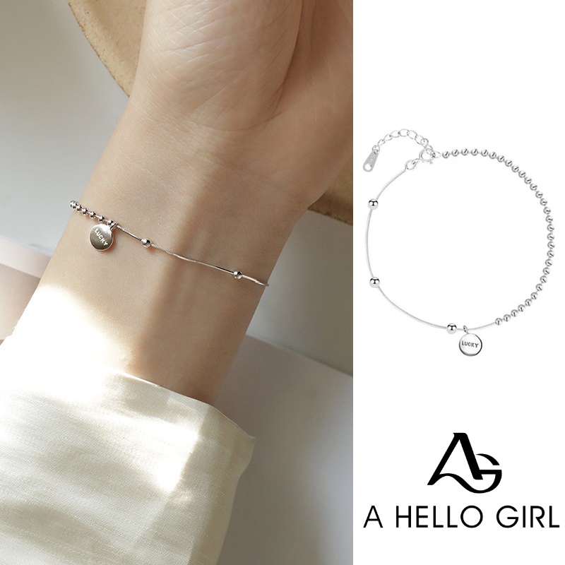 Gelang Manik-Manik Adjustable Bahan Sterling Silver 925 Untuk Wanita