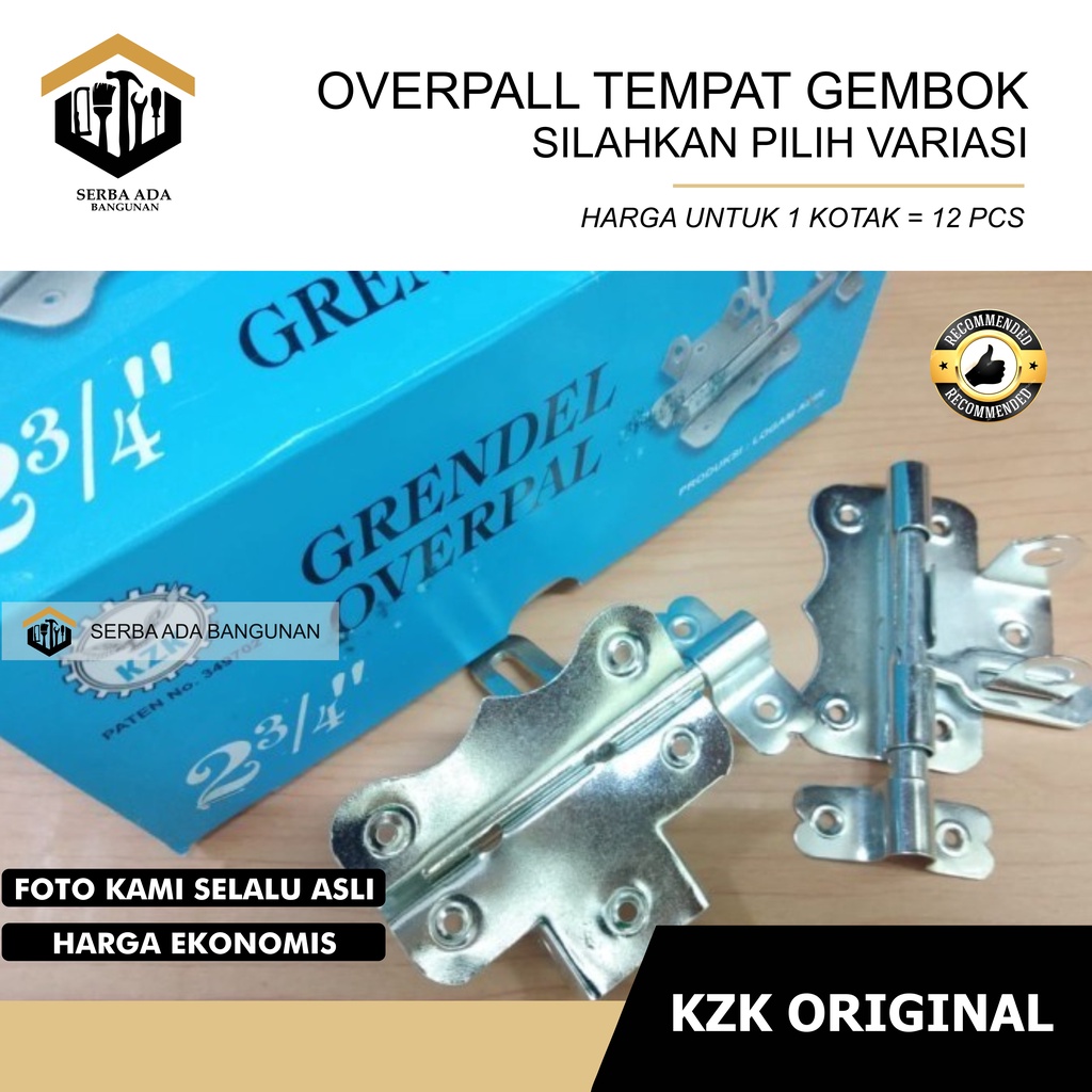 Slot Pintu Gudang 2 Inci 3 Inch l Grendel Gembok Selot Slot Overpal Tempat Cantolan Gudang Jendela l Barrel Bolt