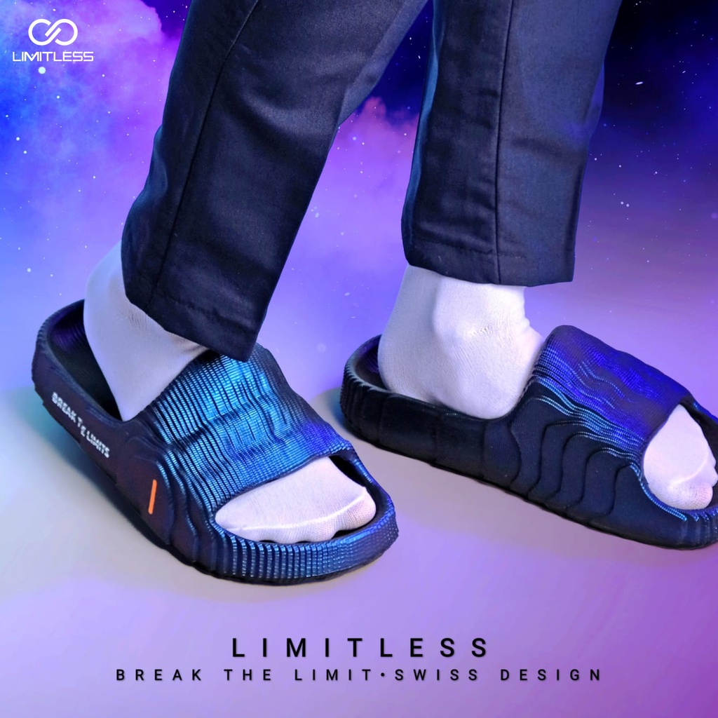 Sandal Pria SPACE AURORA Terbaru 2023 Ringan Sendal Slip On Cowok Empuk Sandal Pria Aurora Casual