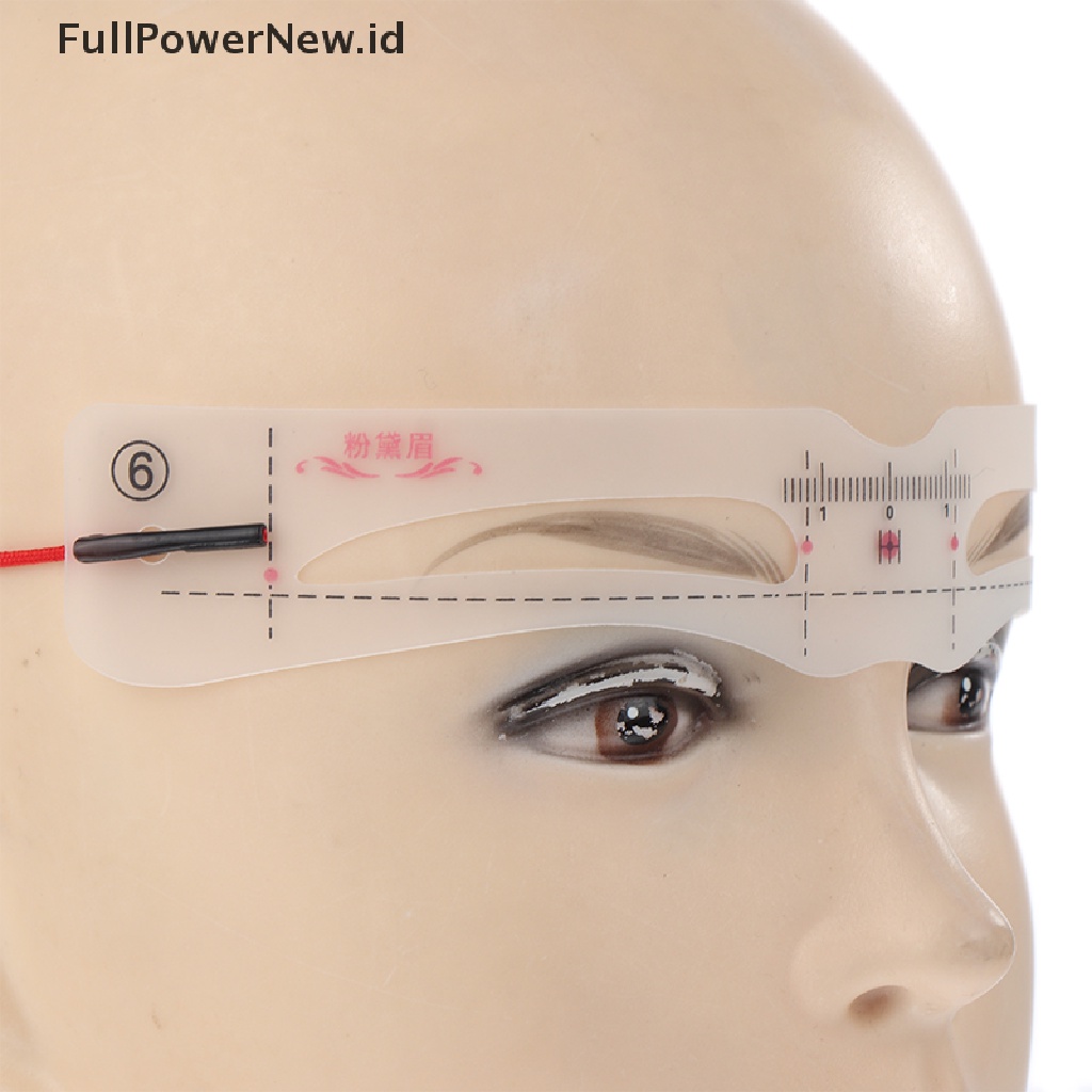 Power 12Pcs Silikon Stiker Alis Alis Template Sariawan Artefak Makeup Tools ID