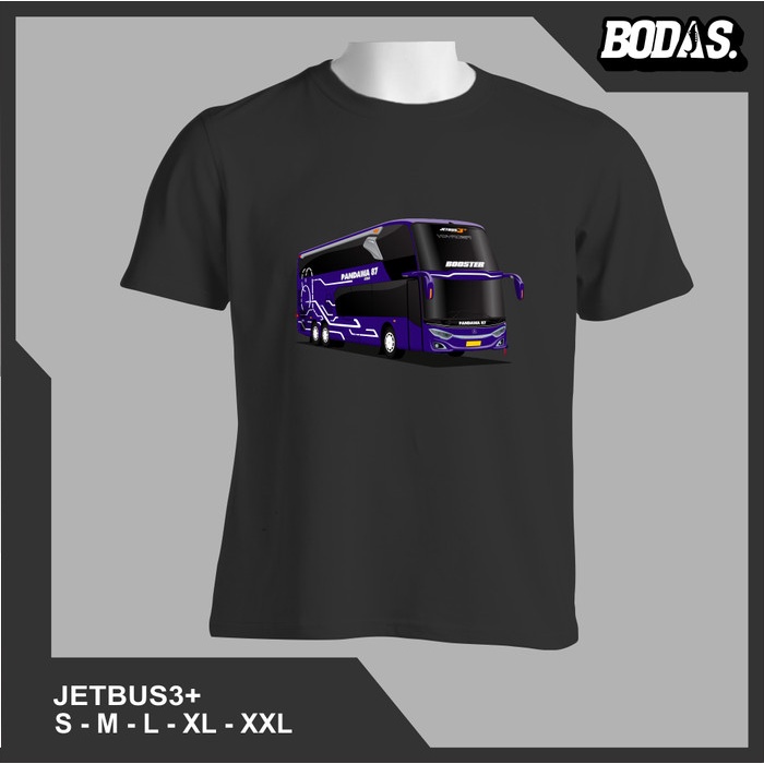 KAOS OTOMOTIF BIS JETBUS 3+ SDD DOUBLE DECKER & UHD PANDAWA 87 BOOSTER