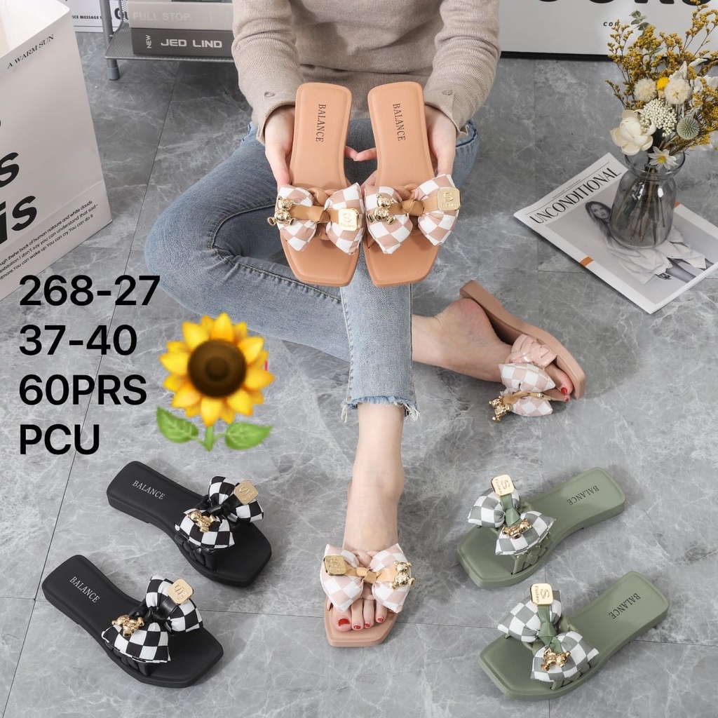 Sandal Karet Jelly Wedges Wanita import Model Terbaru Original Kekinian by AGUNG STYLE Balance 268-27