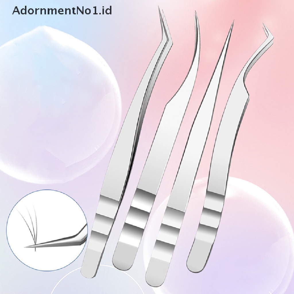 [AdornmentNo1] 420anti Bulu Mata Stainless Steel Pinset Bulu Mata Extension Antistatic Brow Lash [ID]