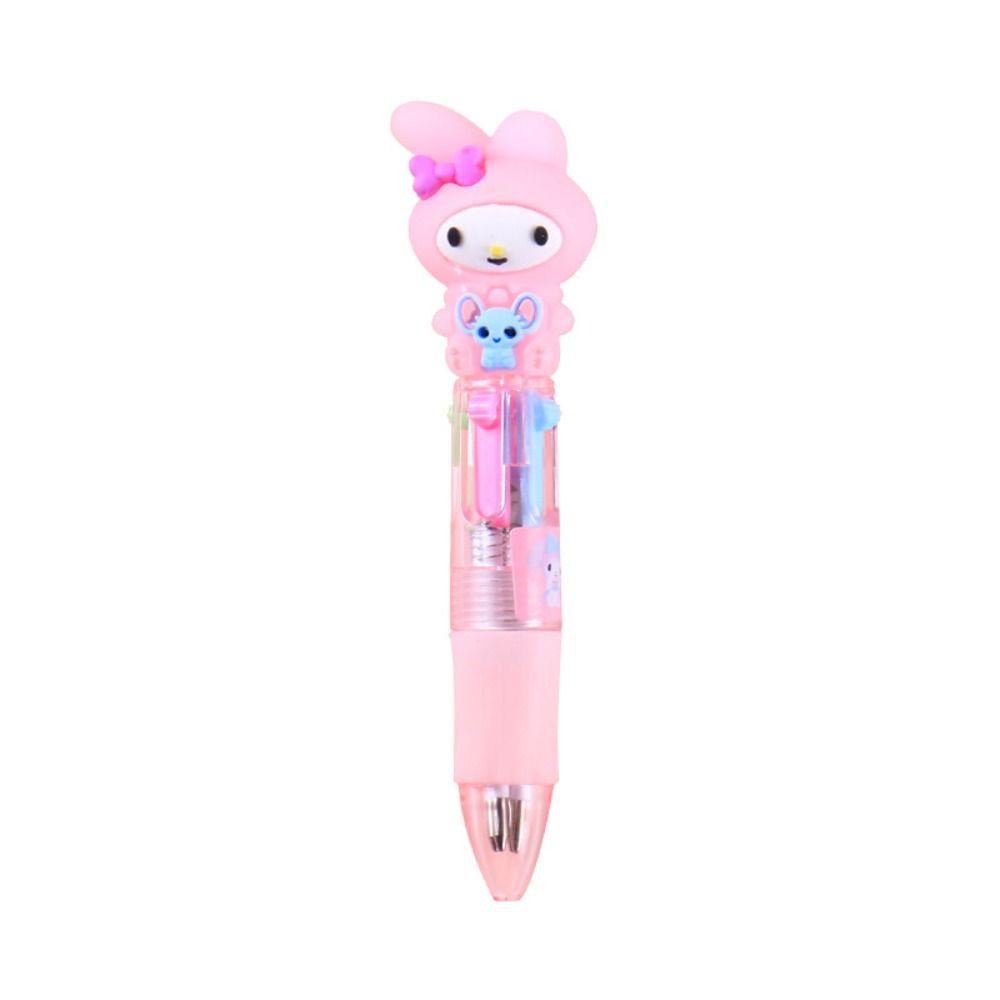 [Elegan] 4warna-warni Pulpen Mini Kawaii Perlengkapan Kantor Sekolah Tahan Lama Cepat Kering 0.5mm Pena Gambar Tulisan