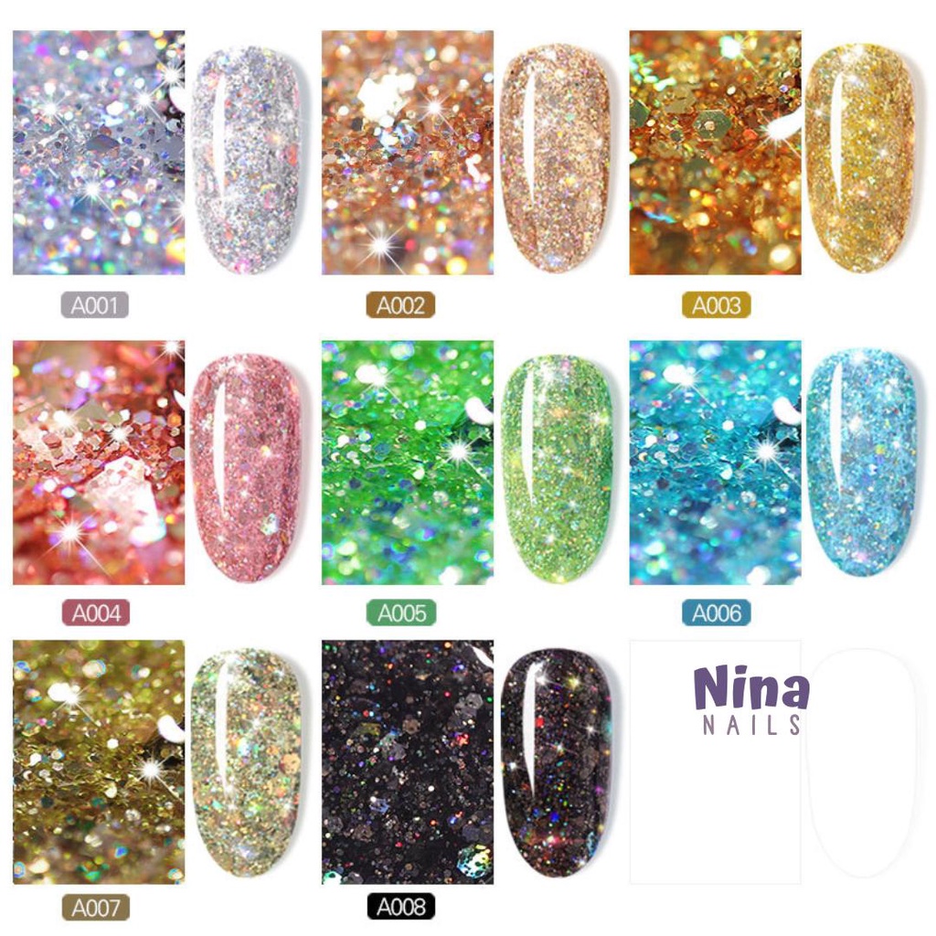 mischeering shiny diamond Glue Series Misscheering/ Kutek Glitter/nails