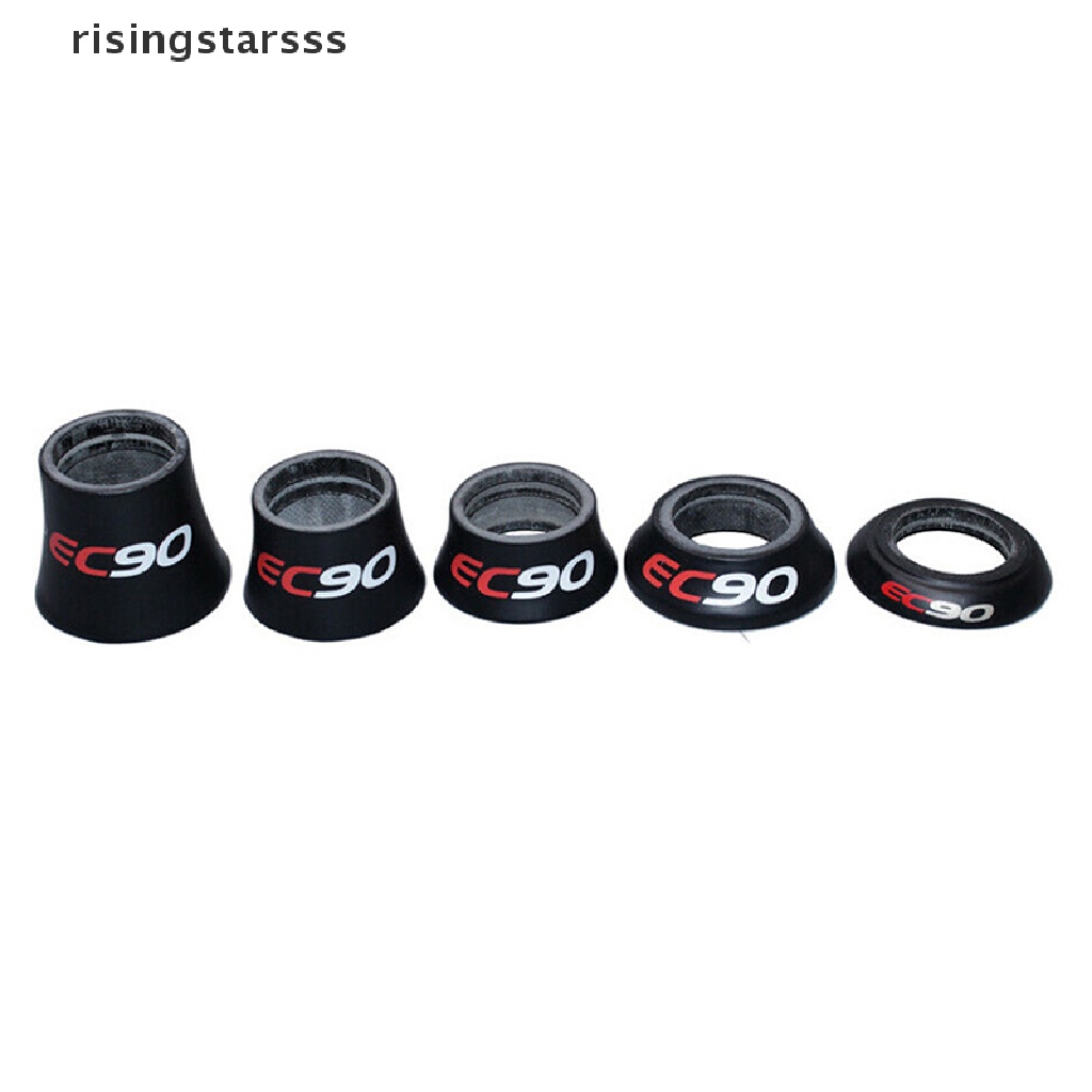 Rsid Span-new EC90 28.6 Carbon Fiber Sepeda Kerucut Spacer Headset Spacer Mesin Cuci Penutup Atas Jelly