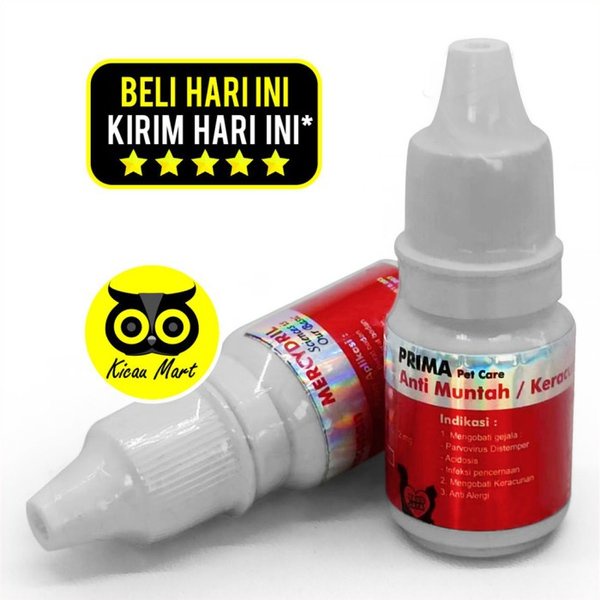 Obat Kucing Keracunan Prima Pet Care Anti Muntah Obat Kucing Sakit Infeksi Pencernaan Alergi Mencret Muntah Obat Anti Racun Untuk Kucing Anjing Kitten Anabul