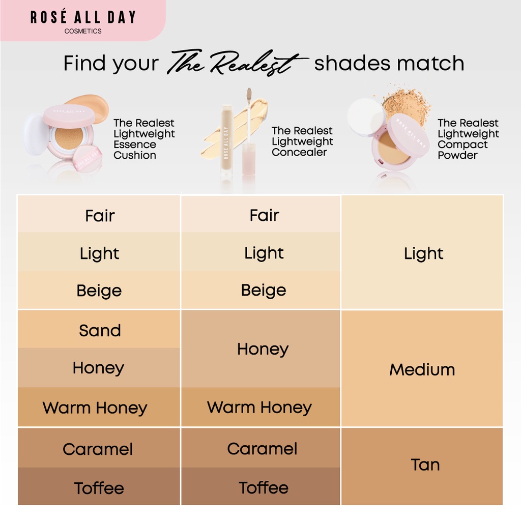 ❤ MEMEY ❤ ROSE ALL DAY The Realest Lightweight Compact Powder